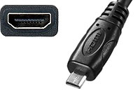 mini USBを micro USB2.0 のコネクタに変換