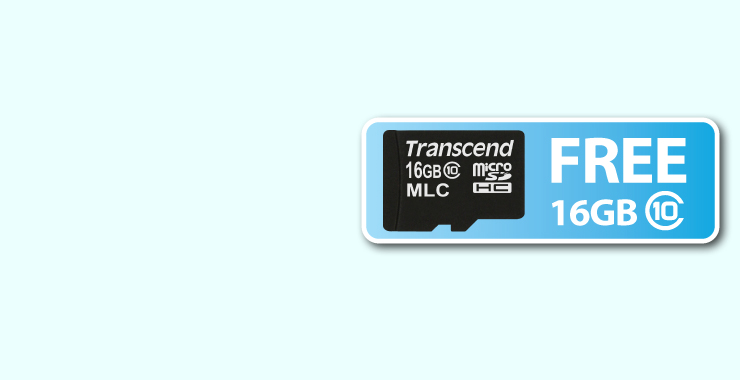 MLC搭載の16GB microSDHCカード