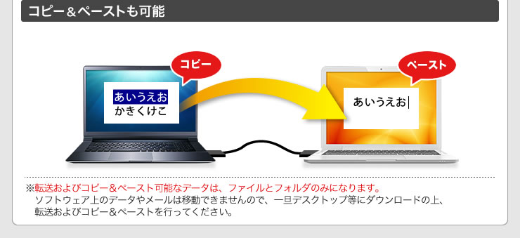 コピー＆ペーストも可能