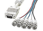 テレビやVTRなどで用いられる映像信号入出力用接続コネクタとその信号の規格に用いられるケーブルをアナログRGBケーブルという