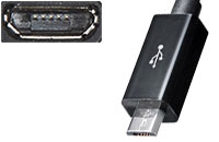 マイクロB（micro）USBケーブル