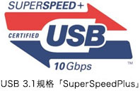 USB 3.1規格 SuperSpeedPlus
