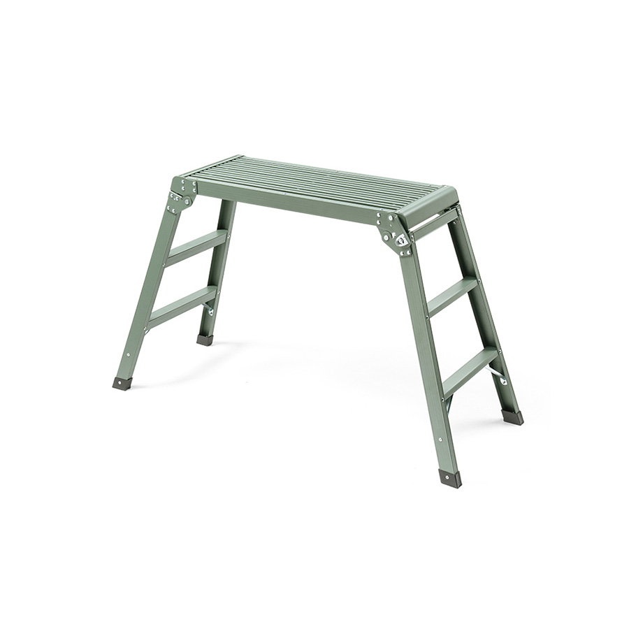 洗車に便利軽量折りたたみ高さ70cm耐荷重150kgアルミ カーキ