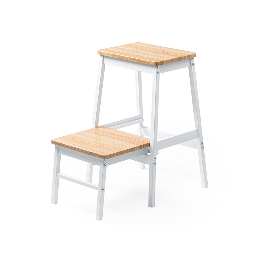 踏み台・2段ステップ台 | 引き出し式・耐荷重100kg・ディスプレイ台やスツールとしても使えます