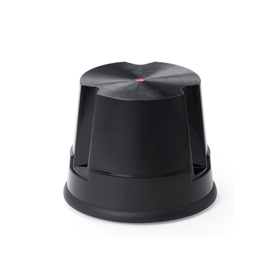 ステップスツール（踏み台・キャスター付き・ストッパー機能付き・高さ30cm・1段タイプ・スタッキング可能・耐荷重150kg・高耐久・ブラック）