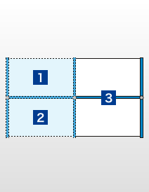 パーティションデスクの組み合わせセット例