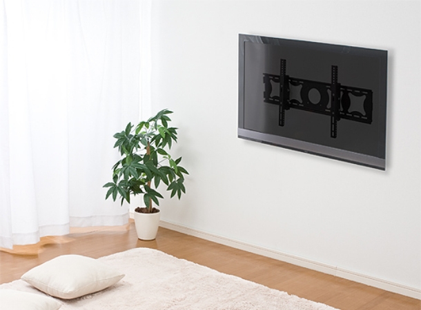 テレビ壁掛け金具の壁設置例