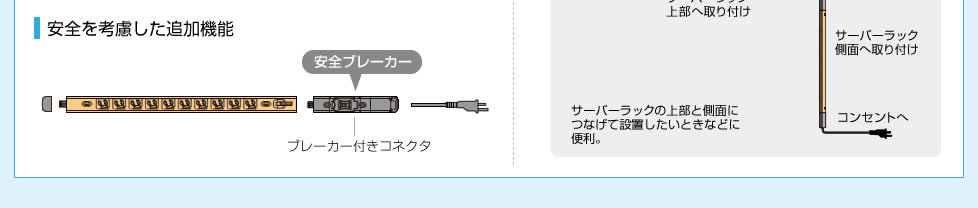 安全を考慮した追加機能