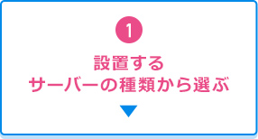 1.設置するサーバーの種類から選ぶ