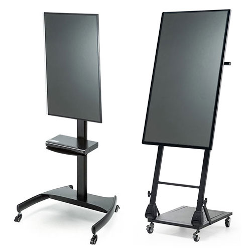 縦置き・縦画面取付テレビスタンド