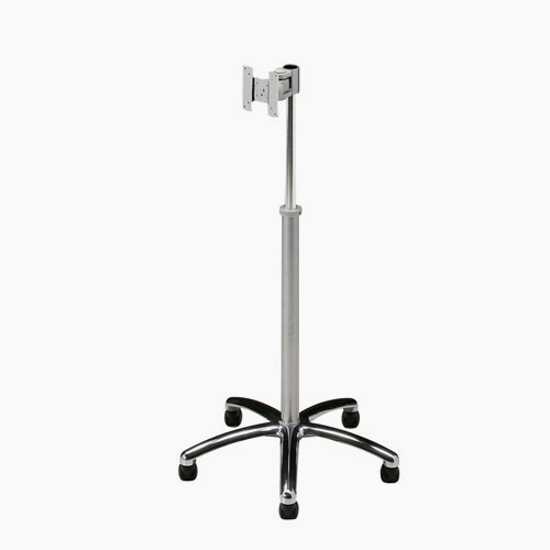 小型サイズのテレビに対応したスタンドです。設置の際、高さ変更が可能です。画面サイズは17～24型まで、重さは10㎏までのテレビに対応しています。5本脚で、5つのキャスターすべてにストッパーが付いています。 