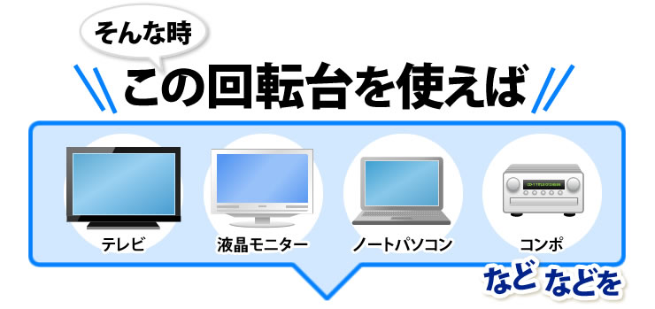 そんな時　この回転台を使えば