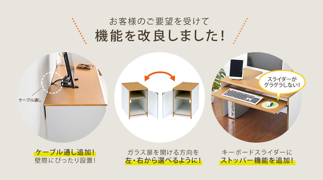 お客様のご要望を受けて機能を改良しました