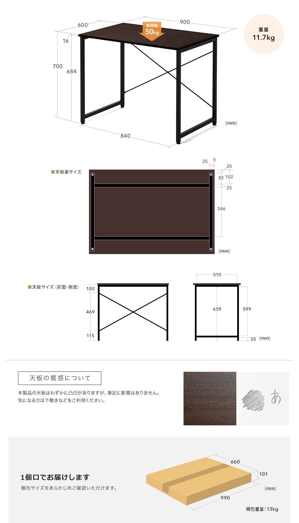 天板の材質について