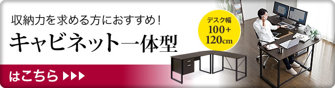 収納力を求める方におすすめ キャビネット一体型