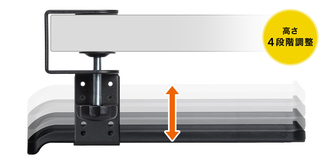 高さ4段階調整
