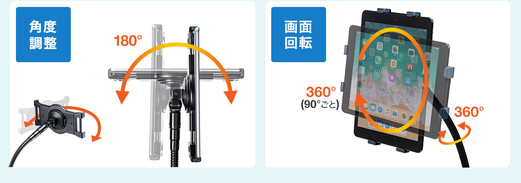 角度調整 画面回転