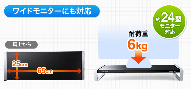 ワイドモニターにも対応