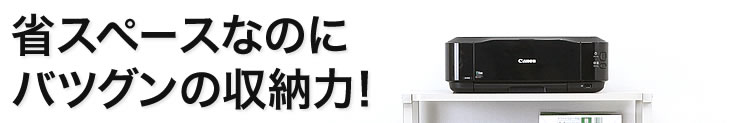 省スペースなのにバツグンの収納力