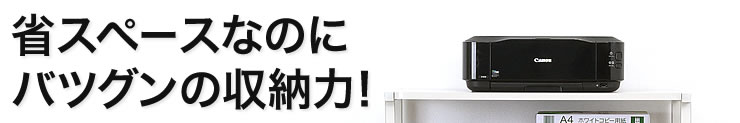 省スペースなのにバツグンの収納力