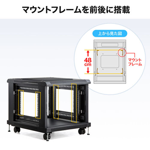 マウントフレームを前後に搭載