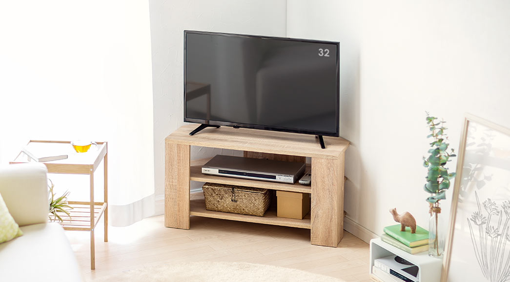 テレビ台 テレビラック テレビボード コーナーボード 32型 W80cm ライトブラウン Ez1 Tv007lm 激安通販のイーサプライ テレビ台 テレビラック テレビボード コーナーボード 32型 W80cm ライトブラウン Ez1 Tv007lm 激安通販のイーサプライ