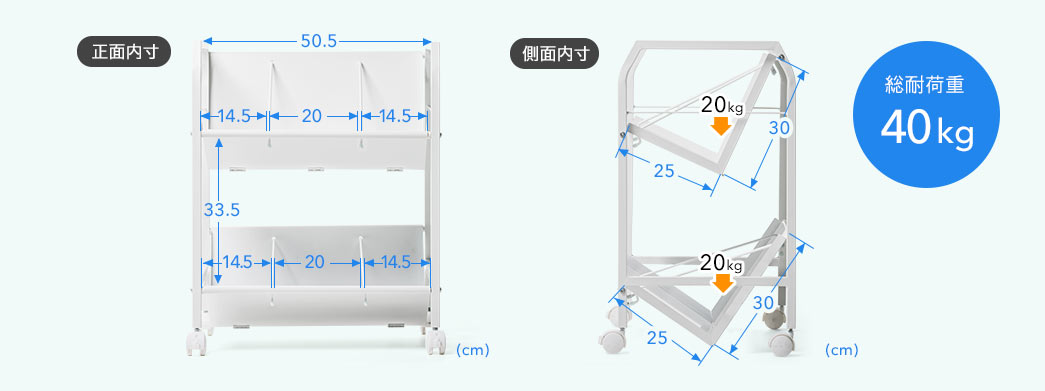 正面内寸 側面内寸