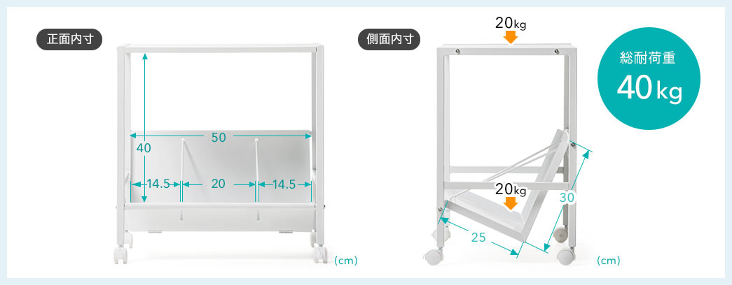 正面内寸 側面内寸