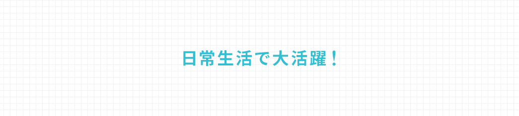 日常生活で大活躍