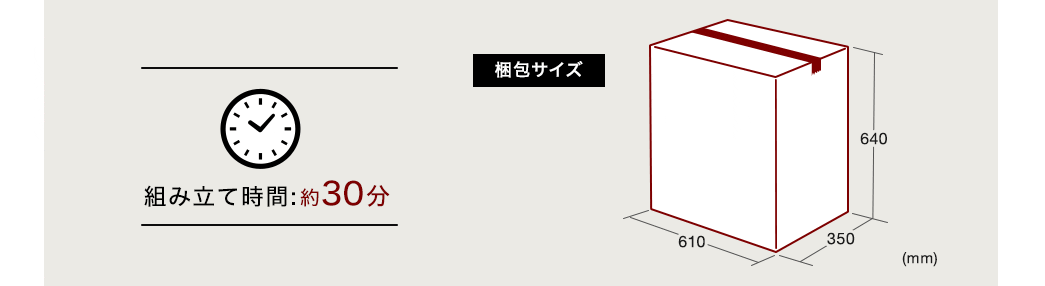 組み立て時間：約30分