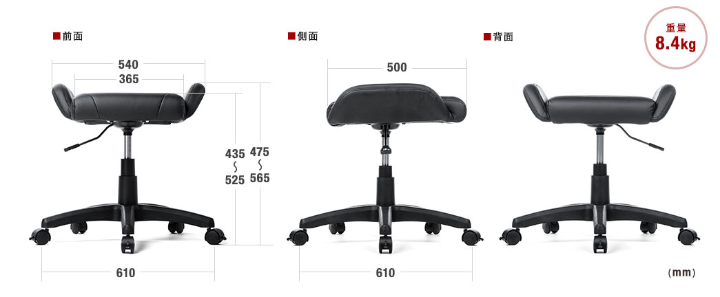 前面 側面 背面