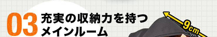 03 充実の収納力を持つメインルーム