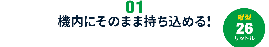 機内にそのまま持ち込める