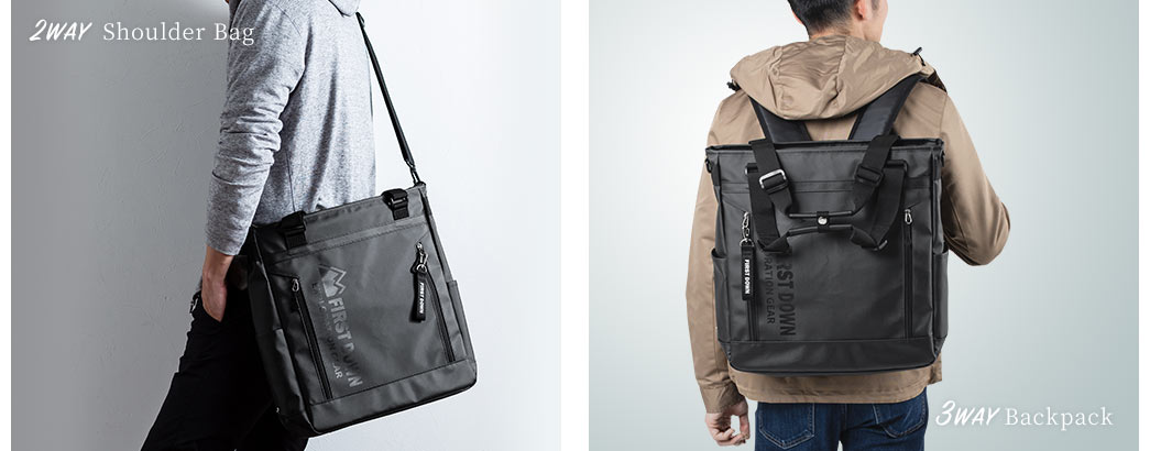 2WAY Shoulder Bag 3WAY Backpack