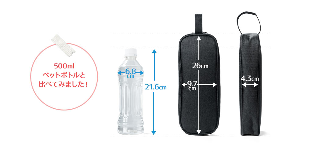 500mlペットボトルと比べてみました