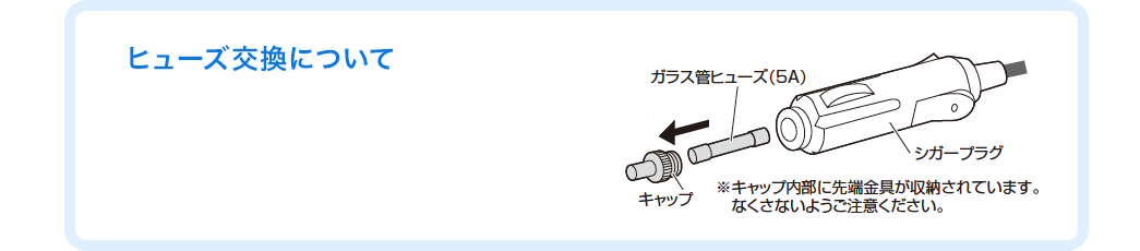 ヒューズ交換について