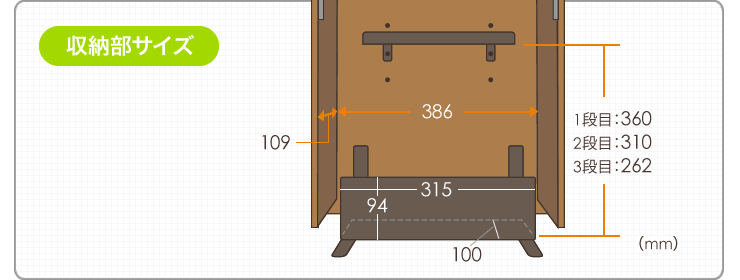 収納部サイズ