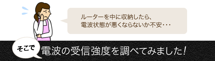 電波の受信強度を調べてみました