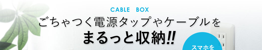 ごちゃつく電源タップやケーブルをまるっと収納