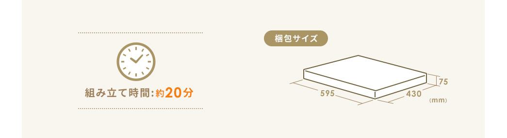 組み立て時間：約20分