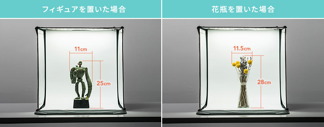 フィギュアを置いた場合