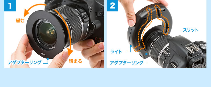 アダプターリング　緩む　締まる