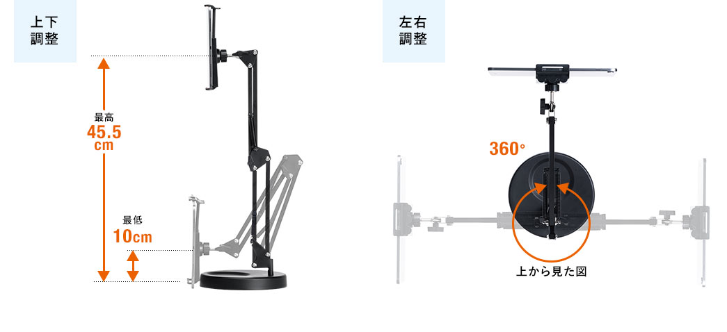 上下調整 左右調整