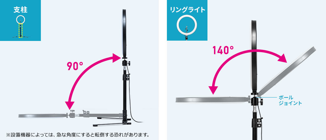 支柱 リングライト