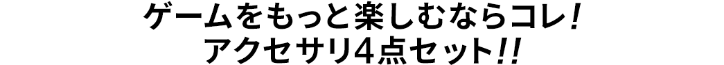 ゲームをもっと楽しむならコレ アクセサリ4点セット