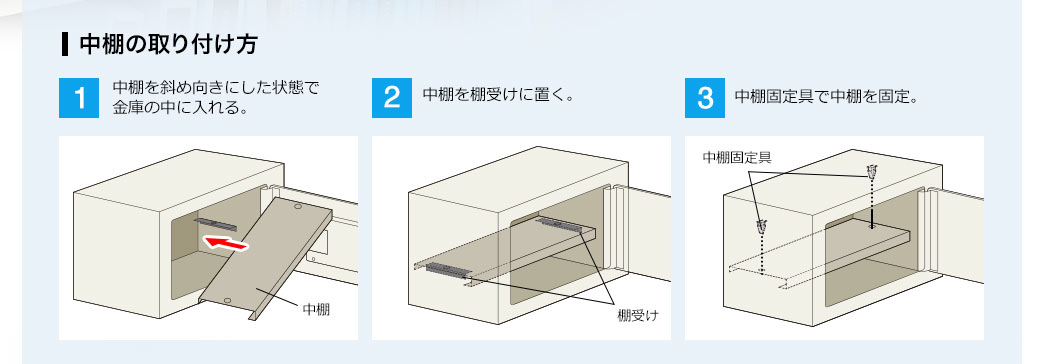 中棚の取り付け方