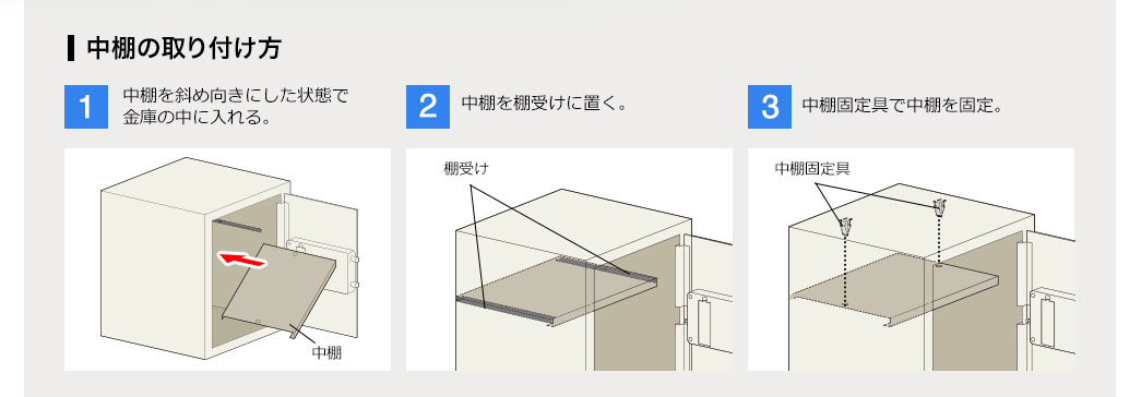 中棚の取り付け方