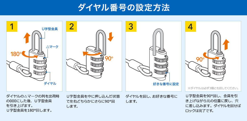 ダイヤル番号の設定方法