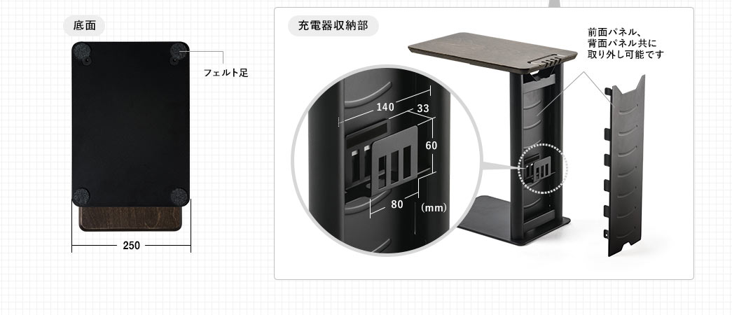 充電器収納部