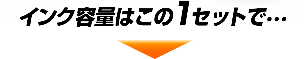 インク容量はこの1セットで